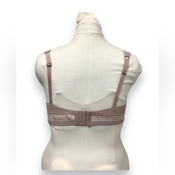 Lucky Brand Women’s Full Figure Comfort Strap Lace Back Bra, Taupe, size 38C - Picture 3 of 7